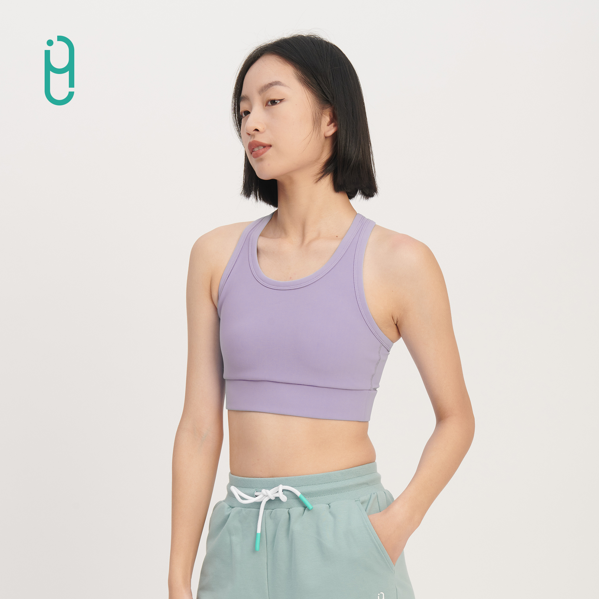 YLI运动背心短款可拆卸杯垫高强度防下垂收副乳健身训练工字美背