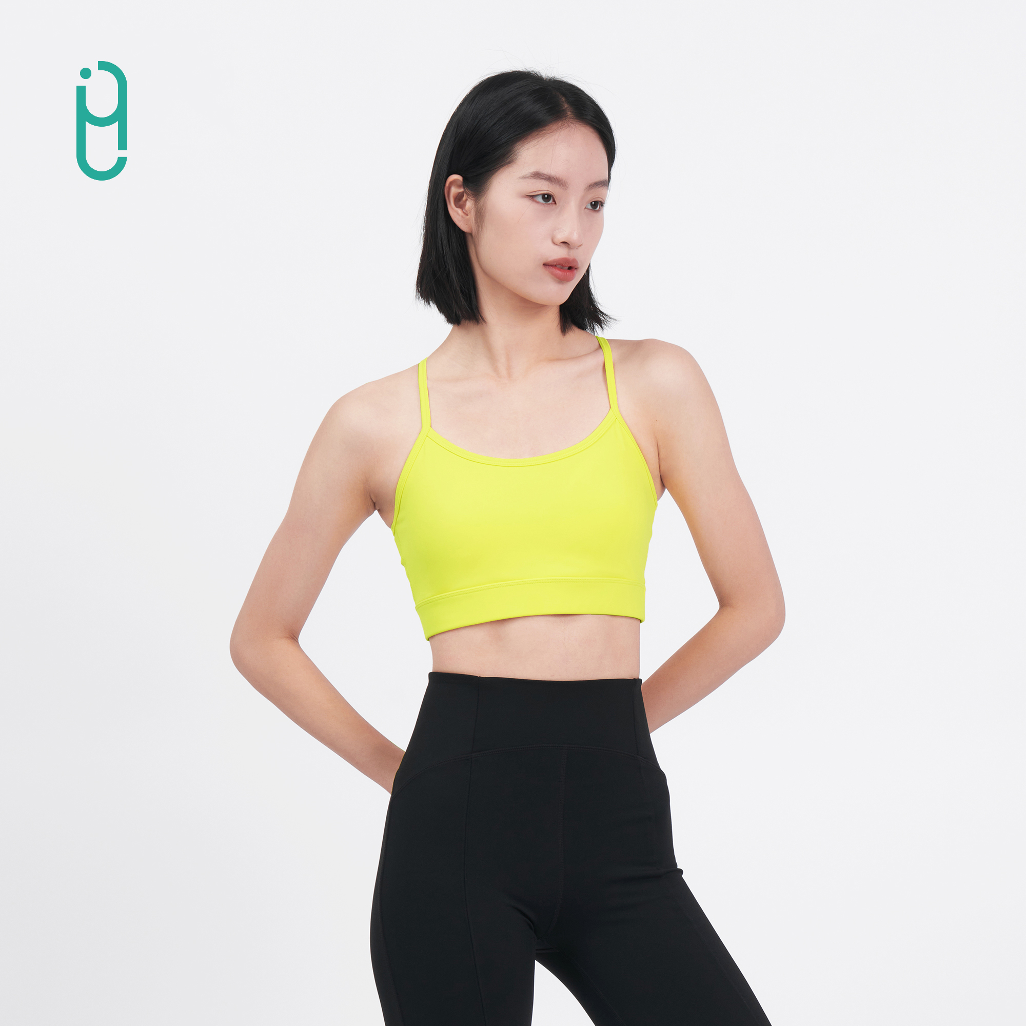YLI运动背心透气舒适固定杯垫防下垂后背交叉设计时尚性感运动BRA