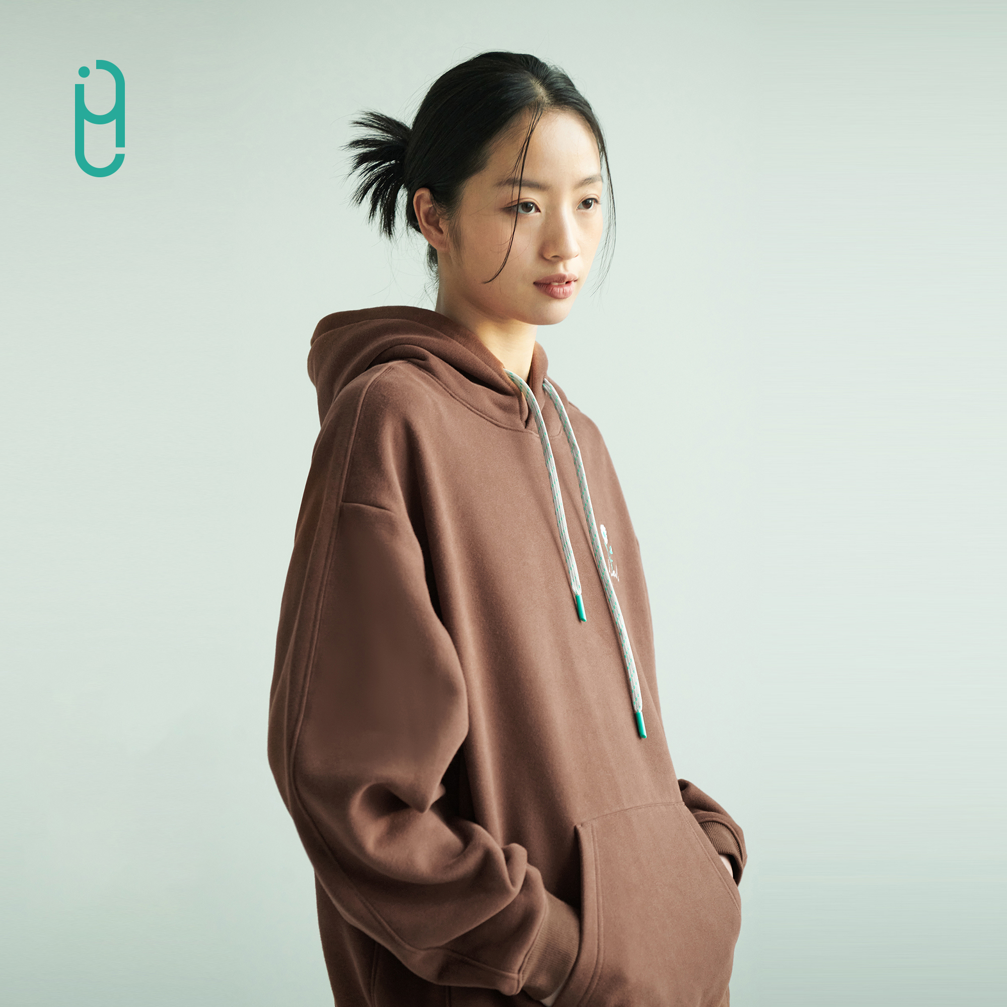 YLI珍珠绒卫衣加厚保暖蓄热锁温经典连帽宽松显瘦百搭休闲套头衫
