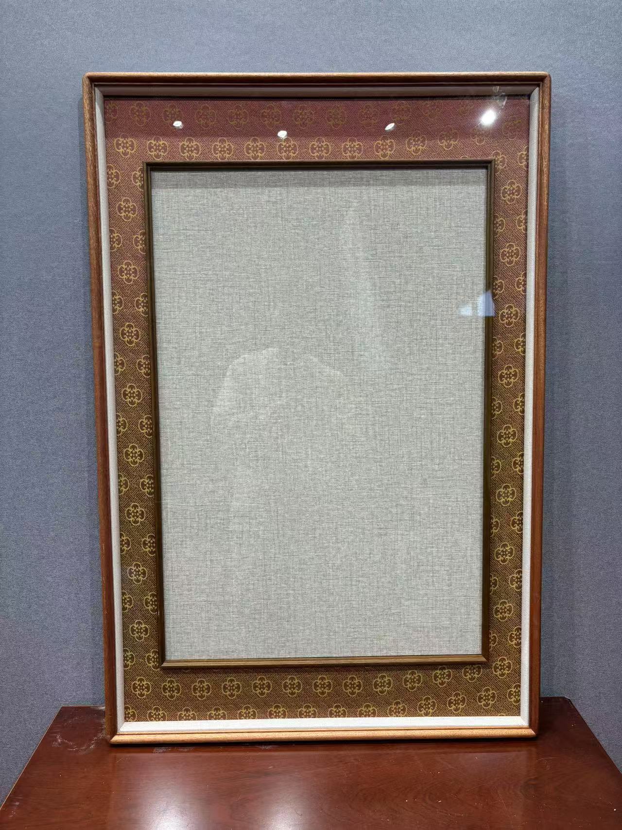 【近思】60x90乌檀框中框 实木榫卯画框