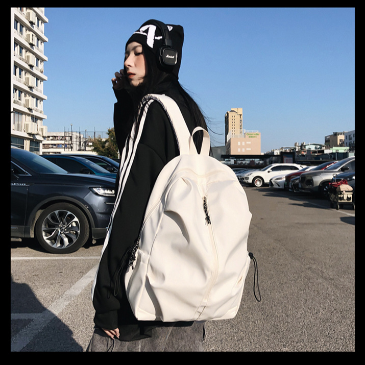 2024流行学生党大容量单肩双肩包男女款男士时尚休闲百搭初中简约