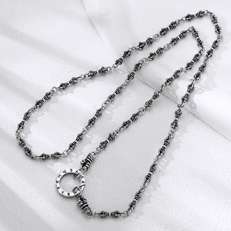 链子925银 金刚万能链项链 流行长款毛衣链