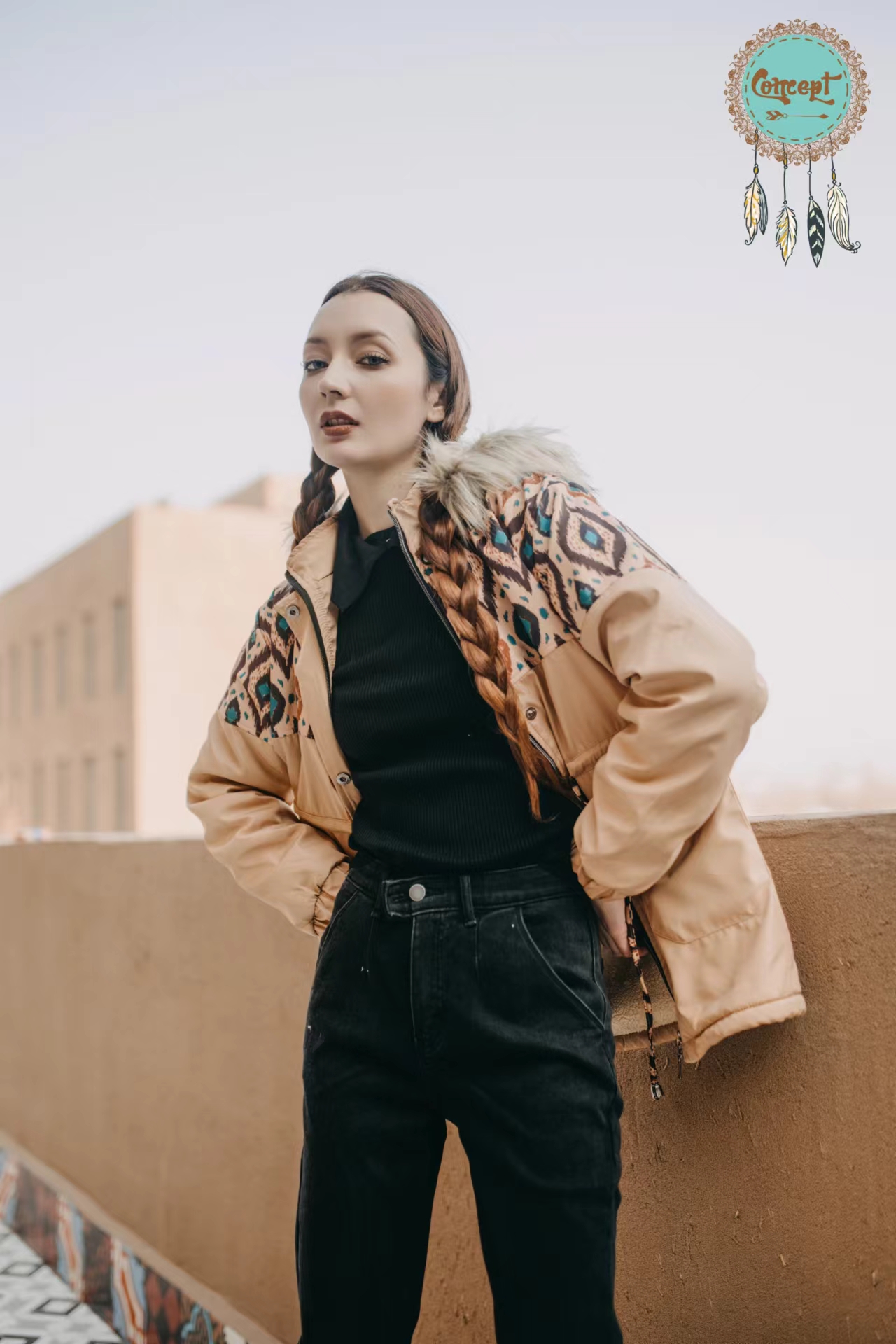 Concept限量款图腾棉服 （3色）