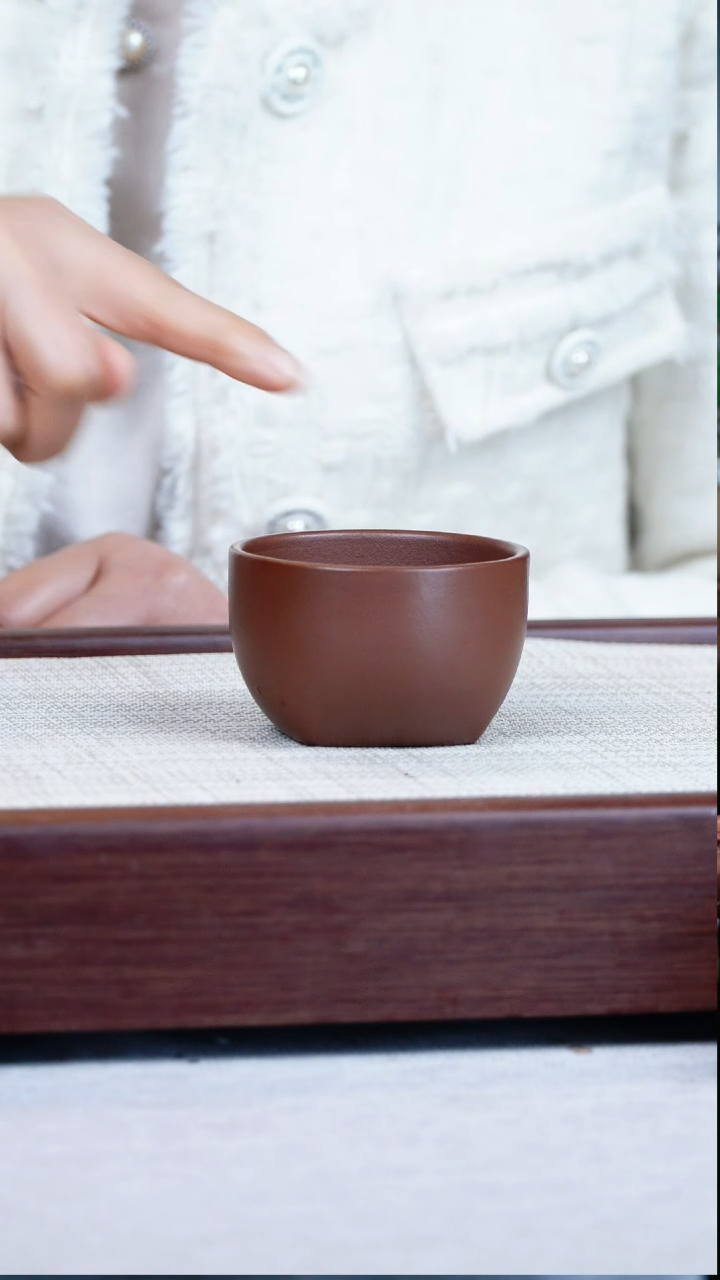 【闪购商品】紫砂茶壶天圆地方主人杯100cc