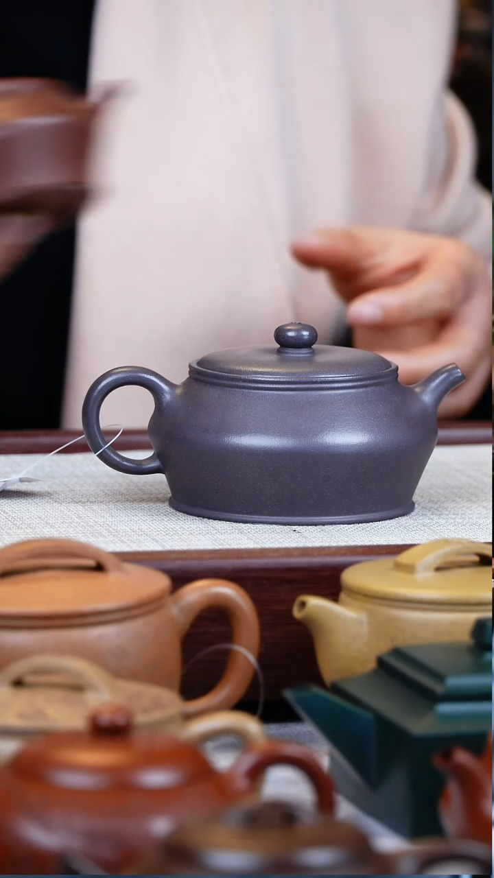 【闪购商品】紫砂茶壶天青泥-曼殊-蒋建华240cc