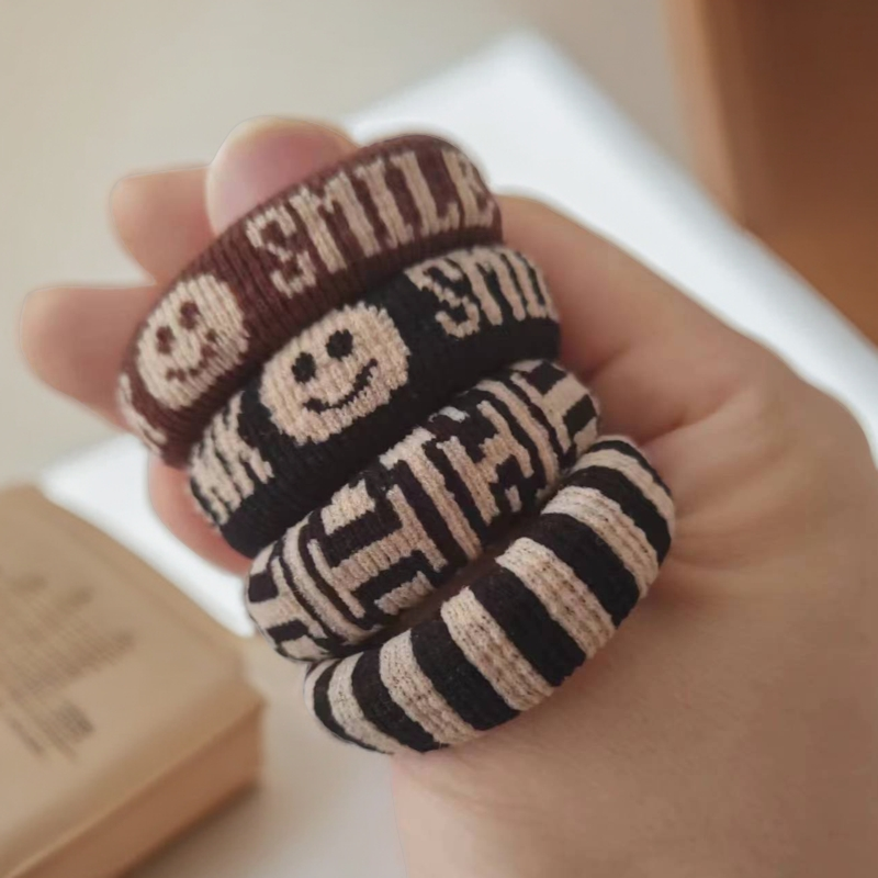 简约无接缝发圈头饰高弹力耐用不伤发女扎头发绳时尚马尾头绳发饰