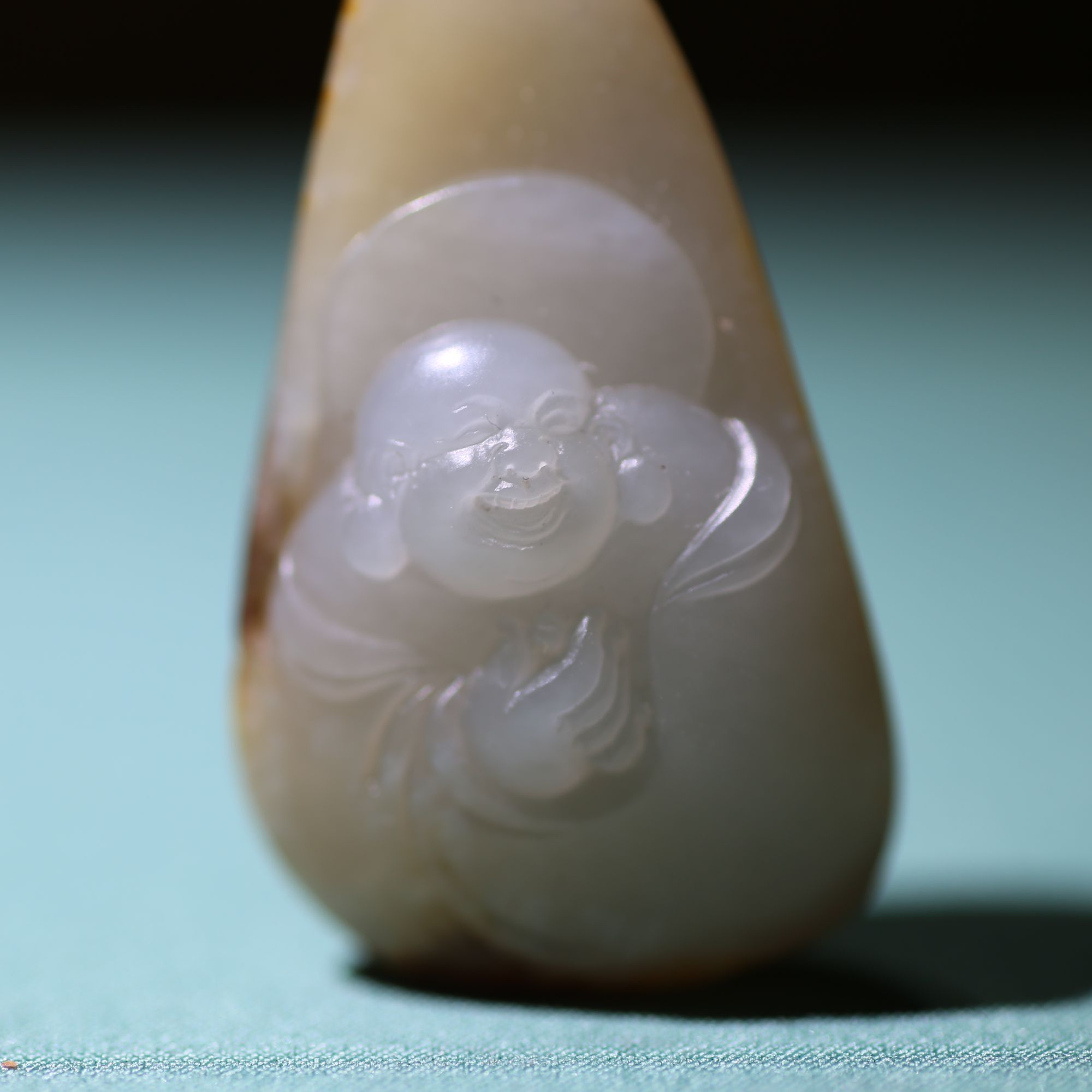 弥勒佛吊坠.新疆和田玉籽料挂件