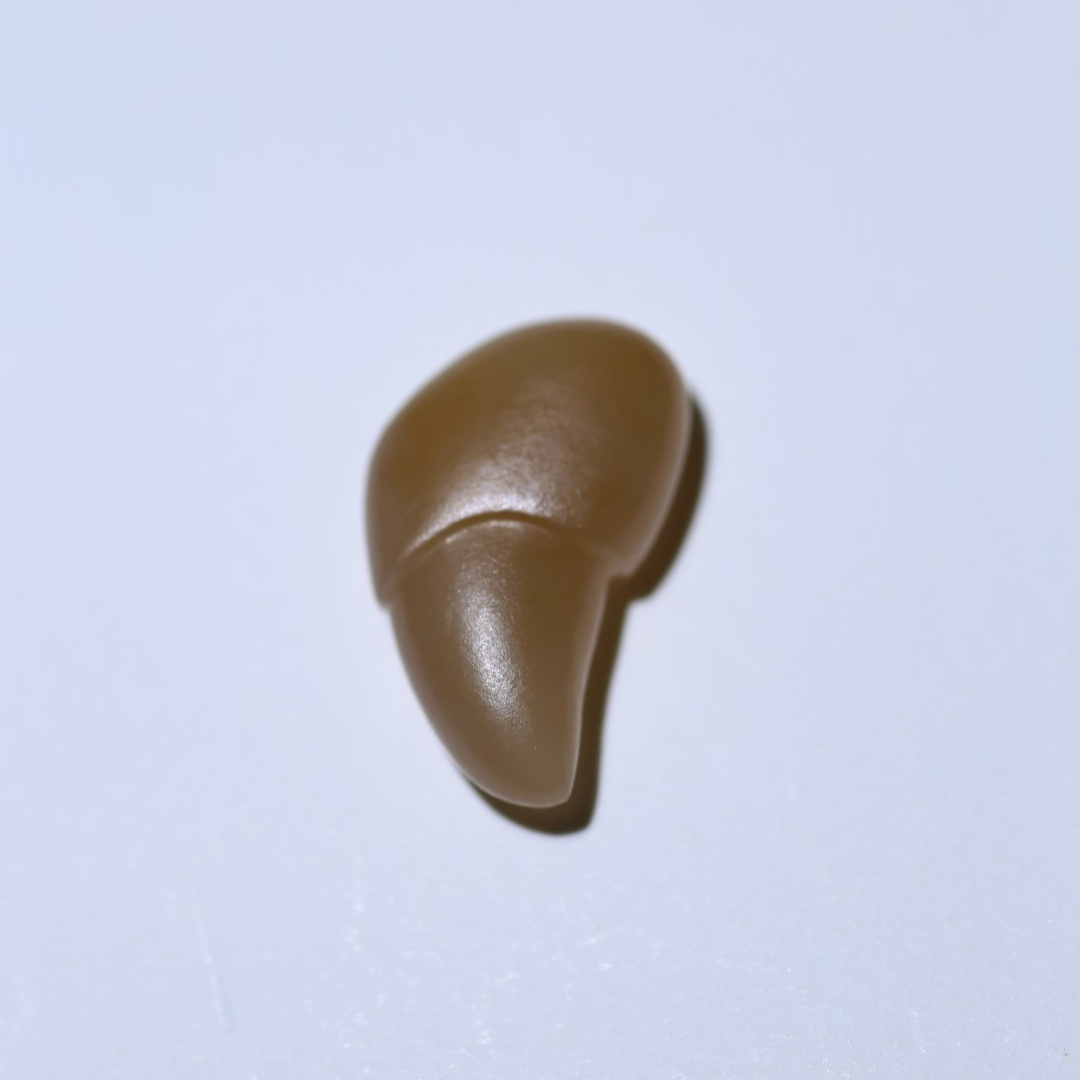 龙牙：新疆且末糖白雕刻，玉质细腻油润，颜色漂亮，工艺精湛