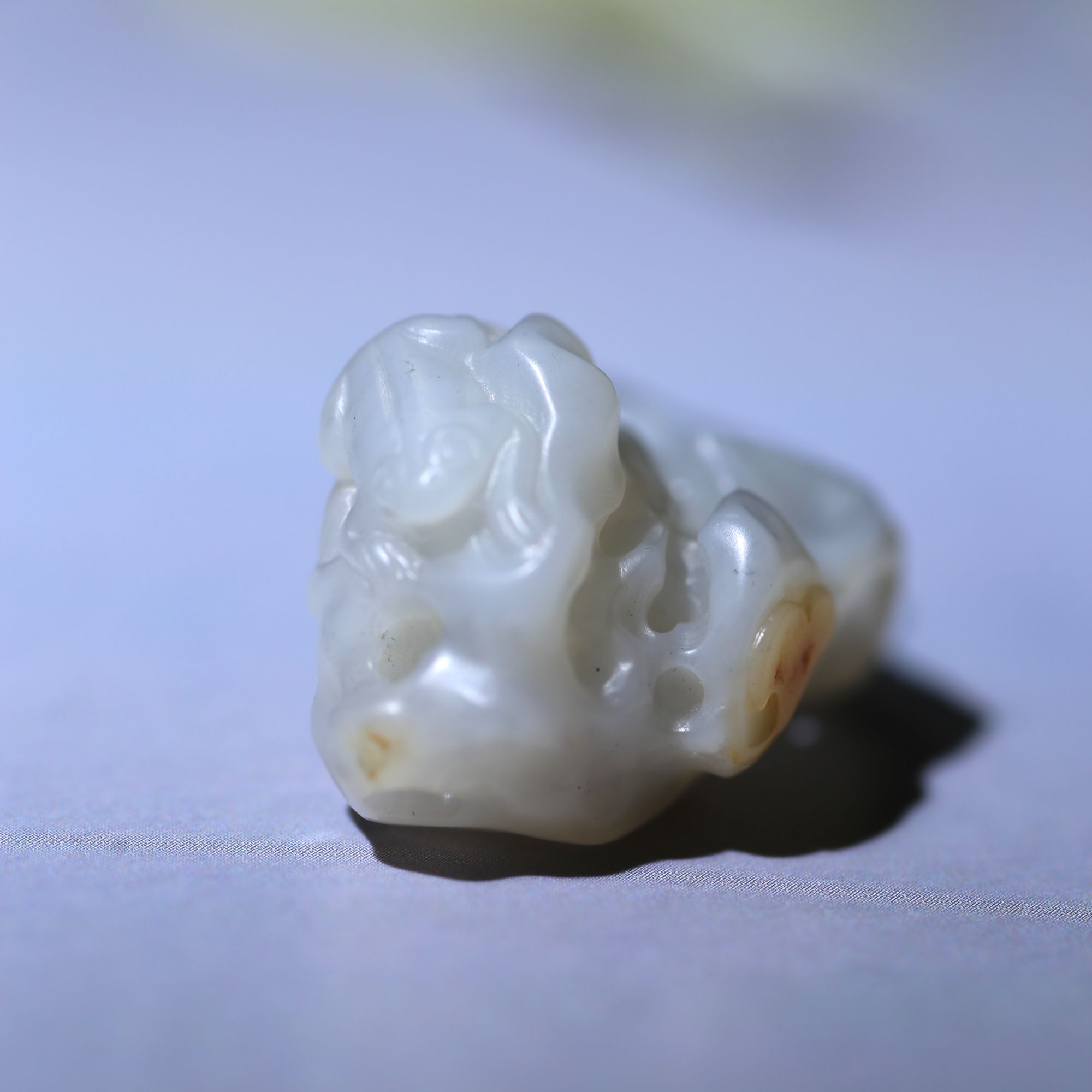 时来运转吊坠.新疆和田玉籽料雕刻，玉质细腻油润，工艺精美