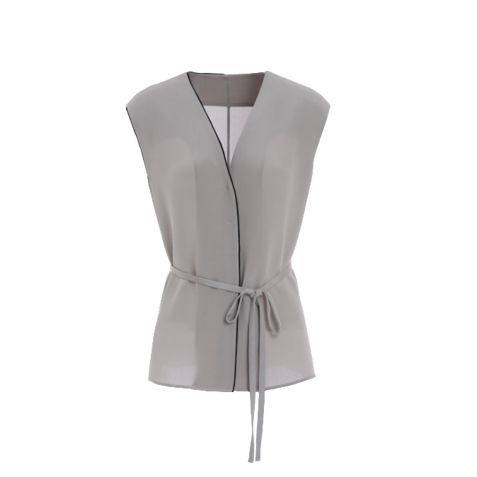 （黎黎粉专属价）L·W/画而诗新款显瘦不规则轻奢衬衫LBC61008S   