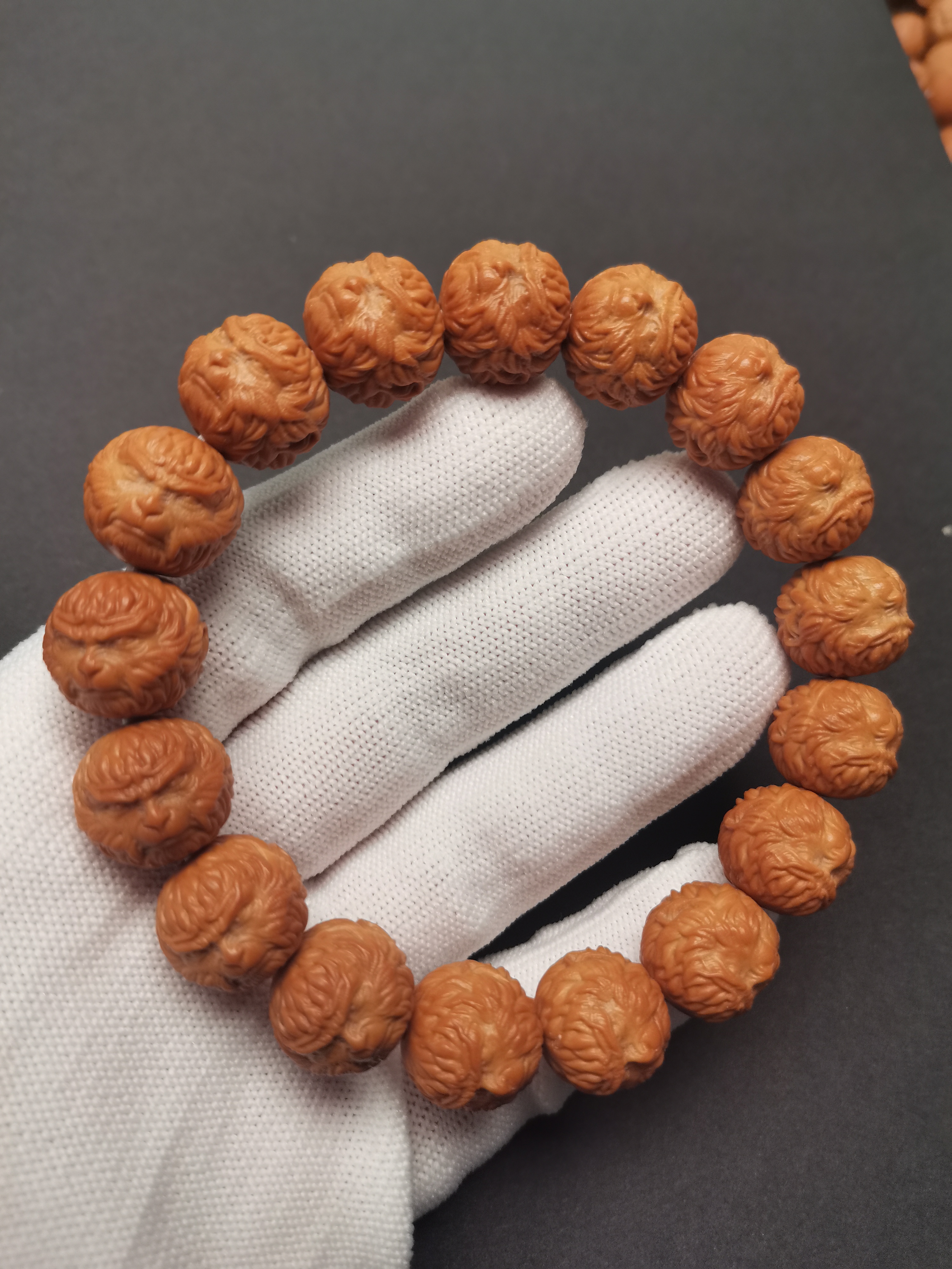 猴头核桃雕刻手串  黑神话悟空  文玩好物