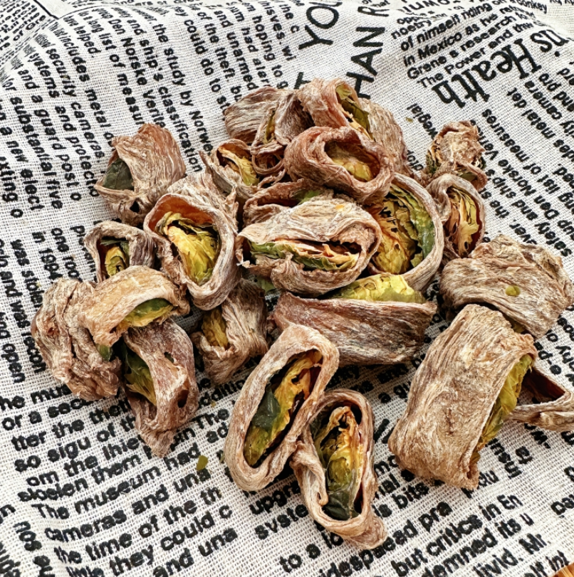 猫狗零食-烘干鸭肉绕孢子甘蓝25g