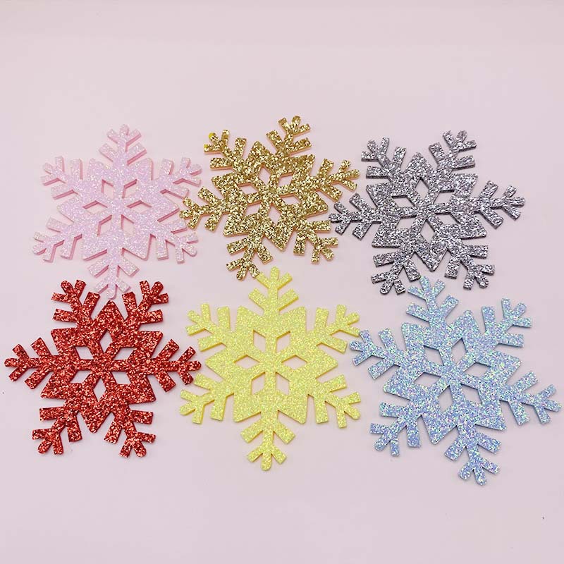 8厘米冰雪奇缘皇冠雪花棒金粉材料手杖雪花魔法棒仙女棒儿童头饰