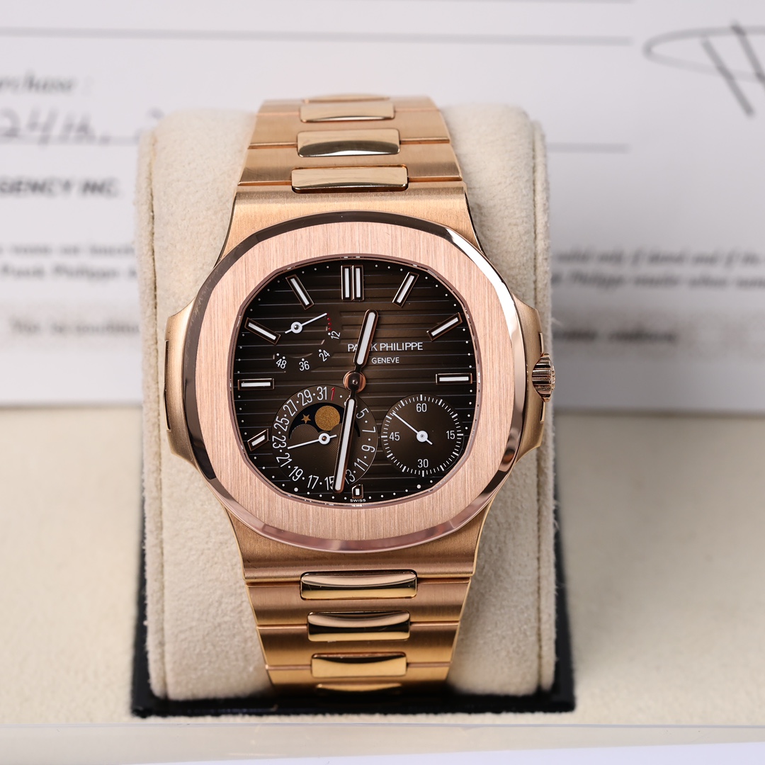 95新  百达翡丽新款鹦鹉螺5712/1r腕表 2022年12月保卡