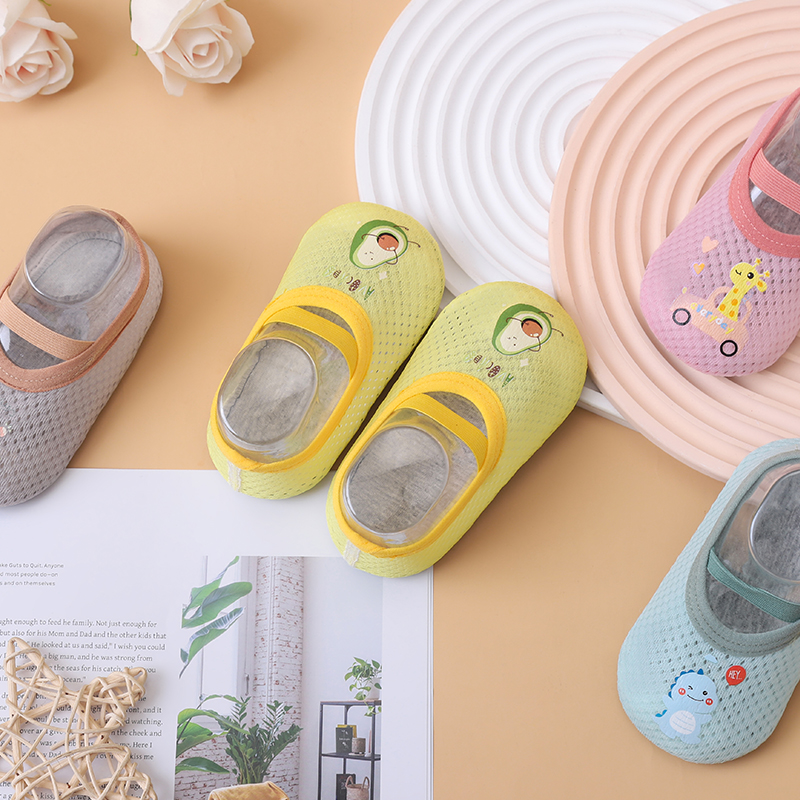 幼儿学步鞋袜防滑透气夏季网面鞋袜宝宝室内鞋袜夏季软底地板鞋