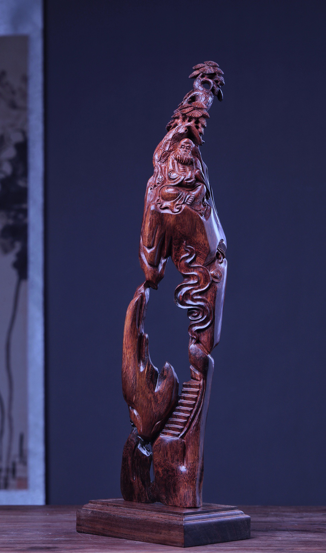 海南黄花梨 达摩摆件