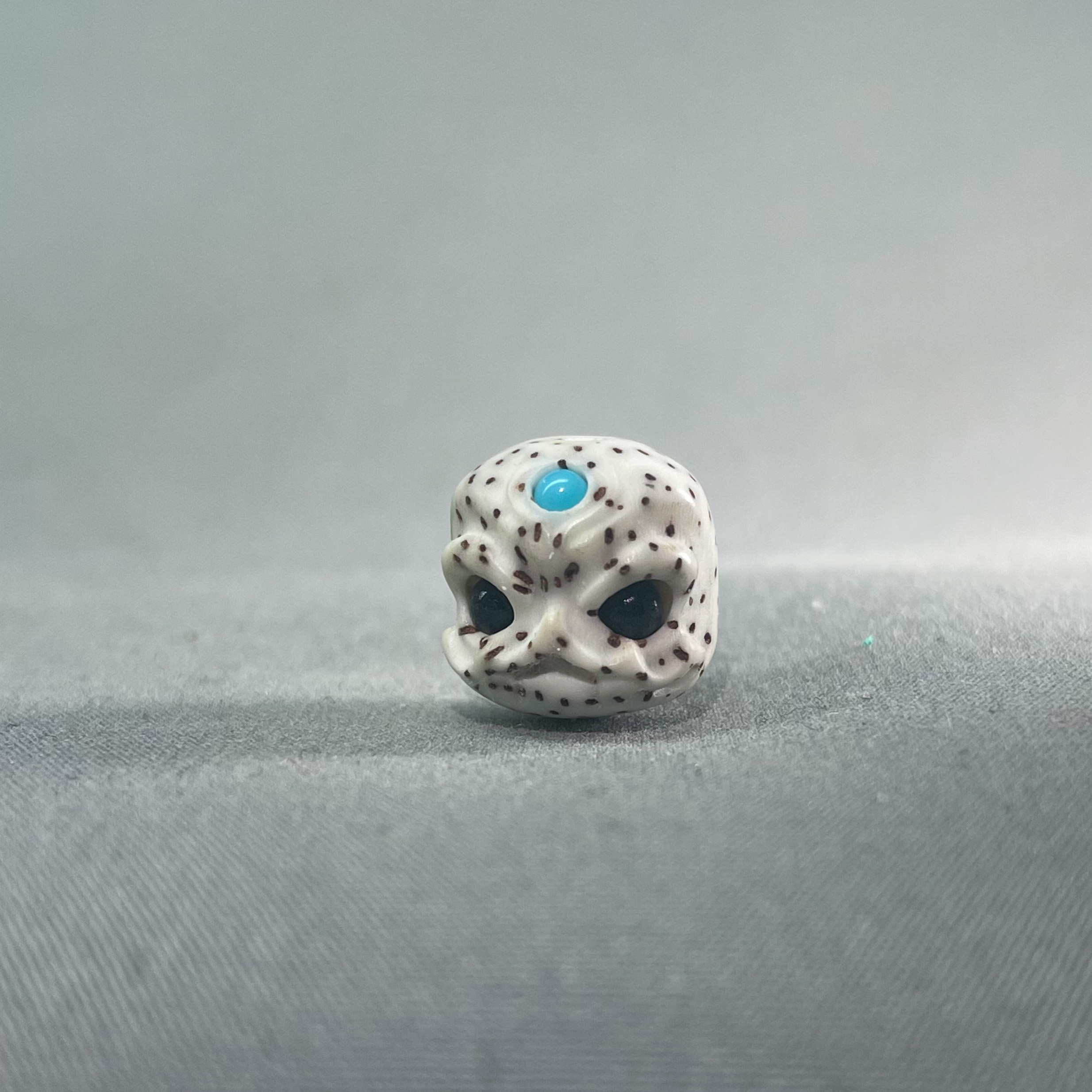 【三目阿呆】海南原生态星月菩提雕刻星月阿呆文玩手串配饰