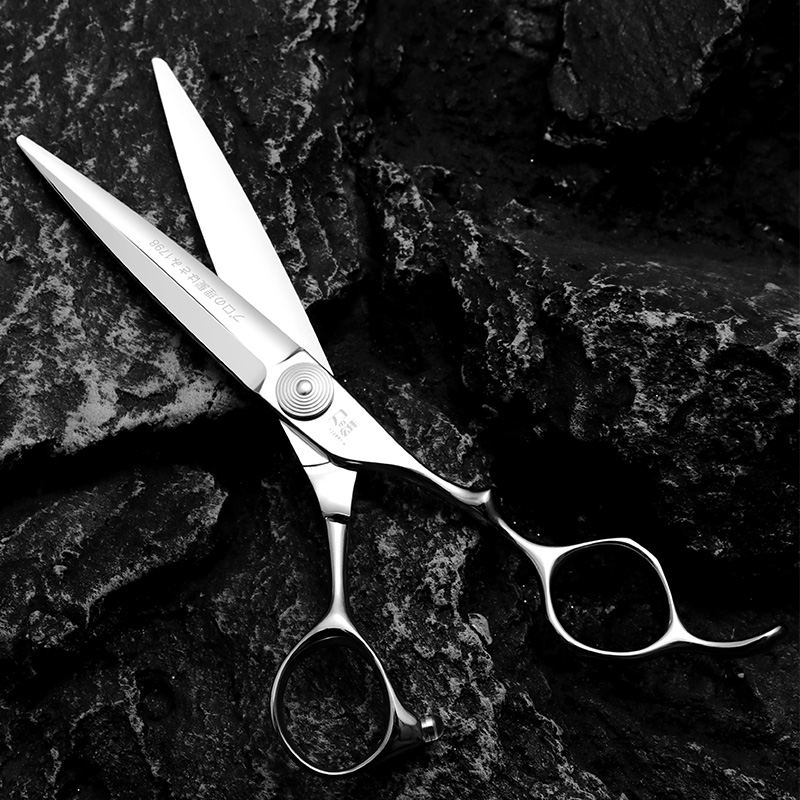 刀雄江山7寸徒手剪大切口美发剪刀理发平剪综合剪日式理发店专业