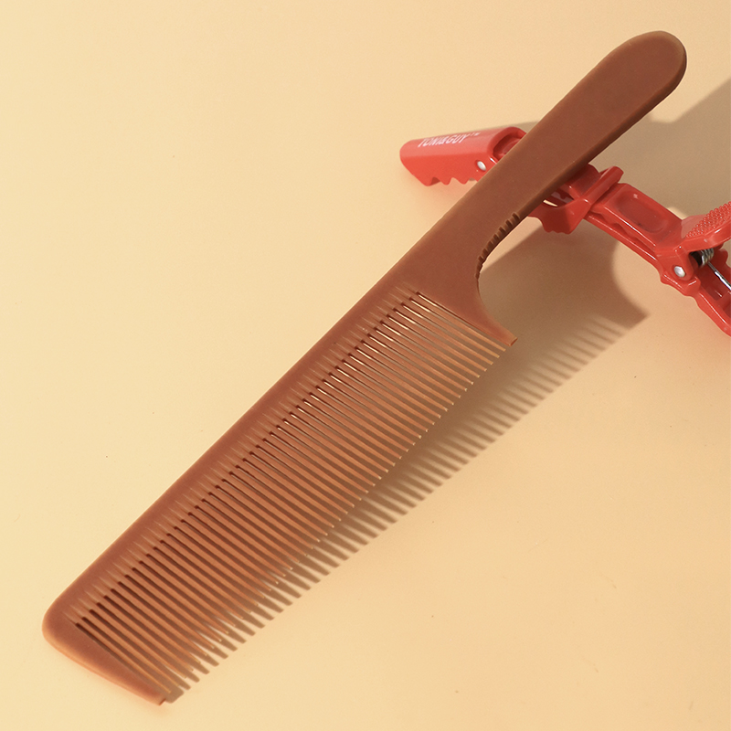 刀雄加厚男士电木梳防静电剪发梳理发梳子美发型师专用男发平头梳