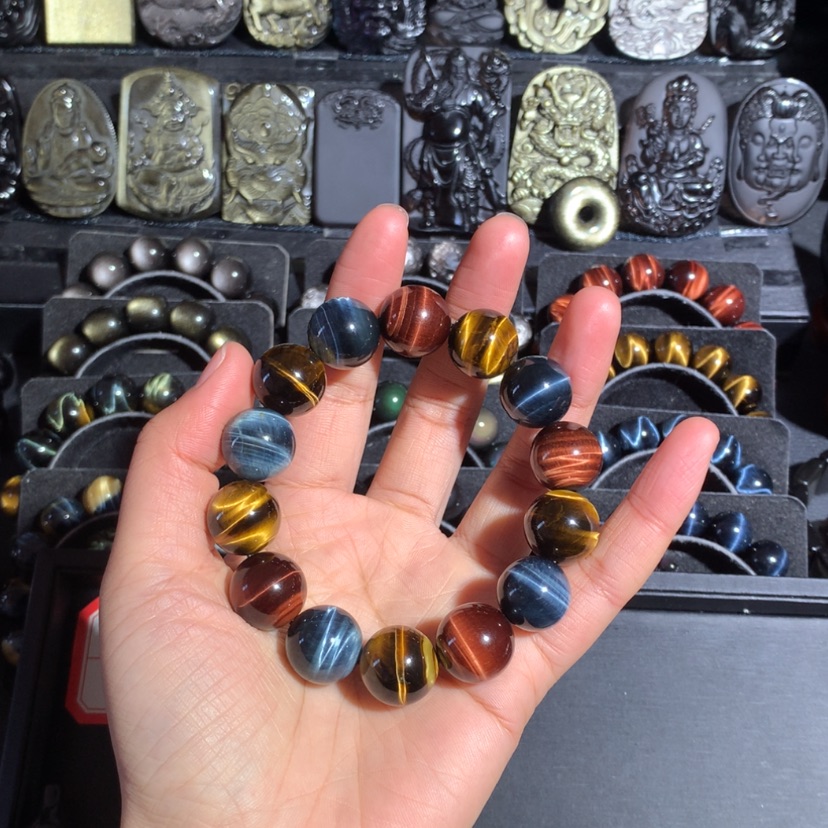 【闪购商品】木变石（虎睛石）手串未镶嵌小****店