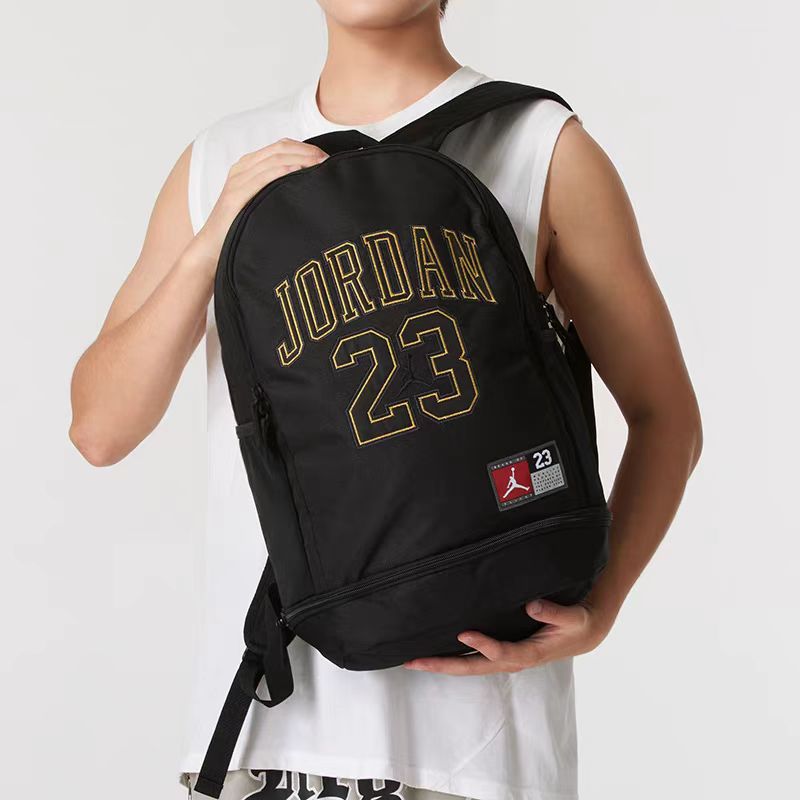 【官方旗舰】Air Jordan书包初高中干湿分离潮流户外双肩包0780黑金
