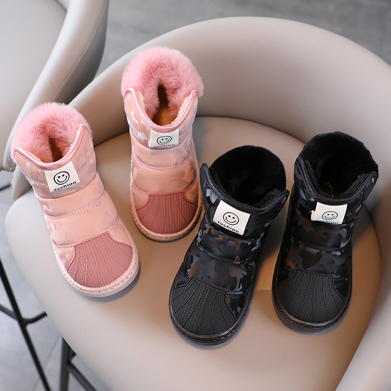 【秋冬上新】2025冬季宝宝雪地靴棉鞋加绒加厚防水女孩子保暖鞋女