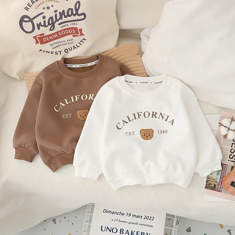 宝宝春秋长袖T恤洋气小童卫衣男童女童套头卡通圆领打底衫上衣潮