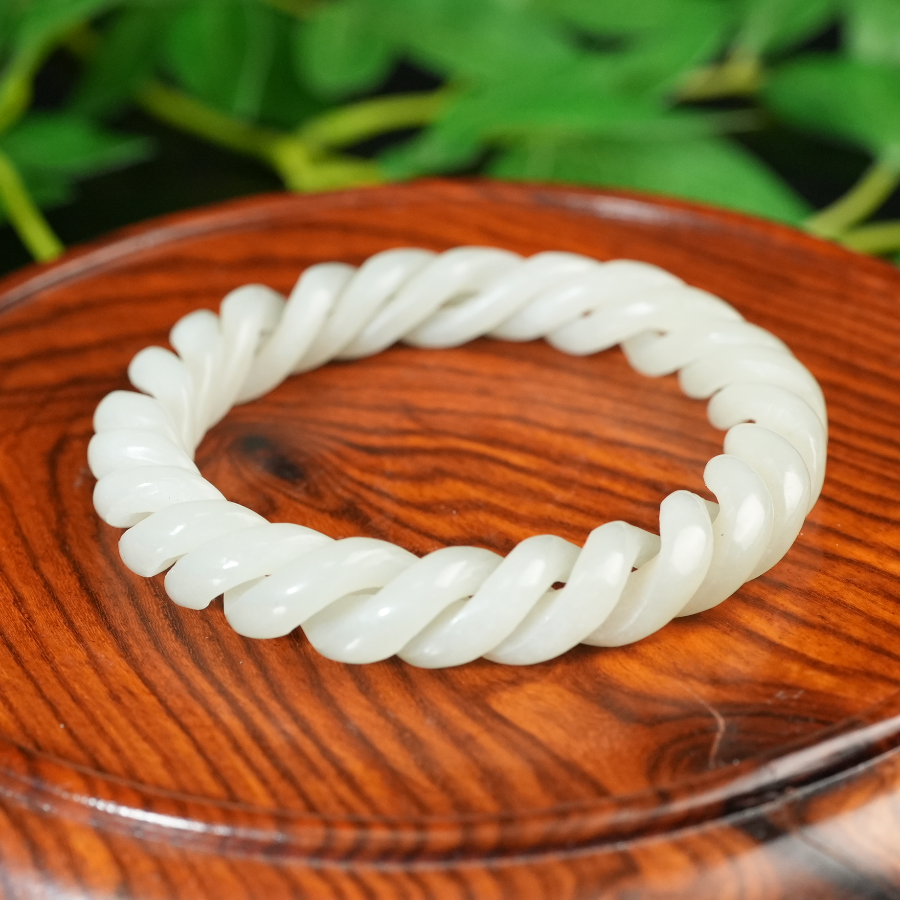 民国晚期和田玉绞丝手镯【华豫之门】ALF241122006