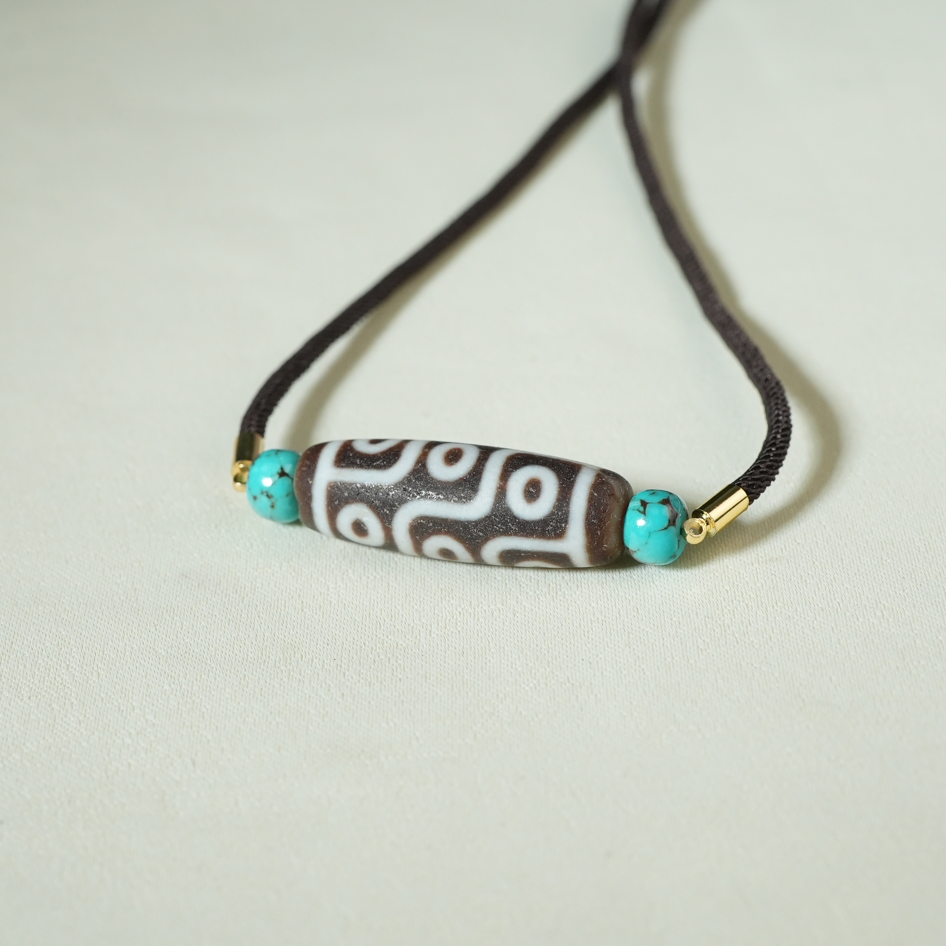 二十世纪中后期九眼玛瑙珠项链【古珠精选】AAJJ2411304003