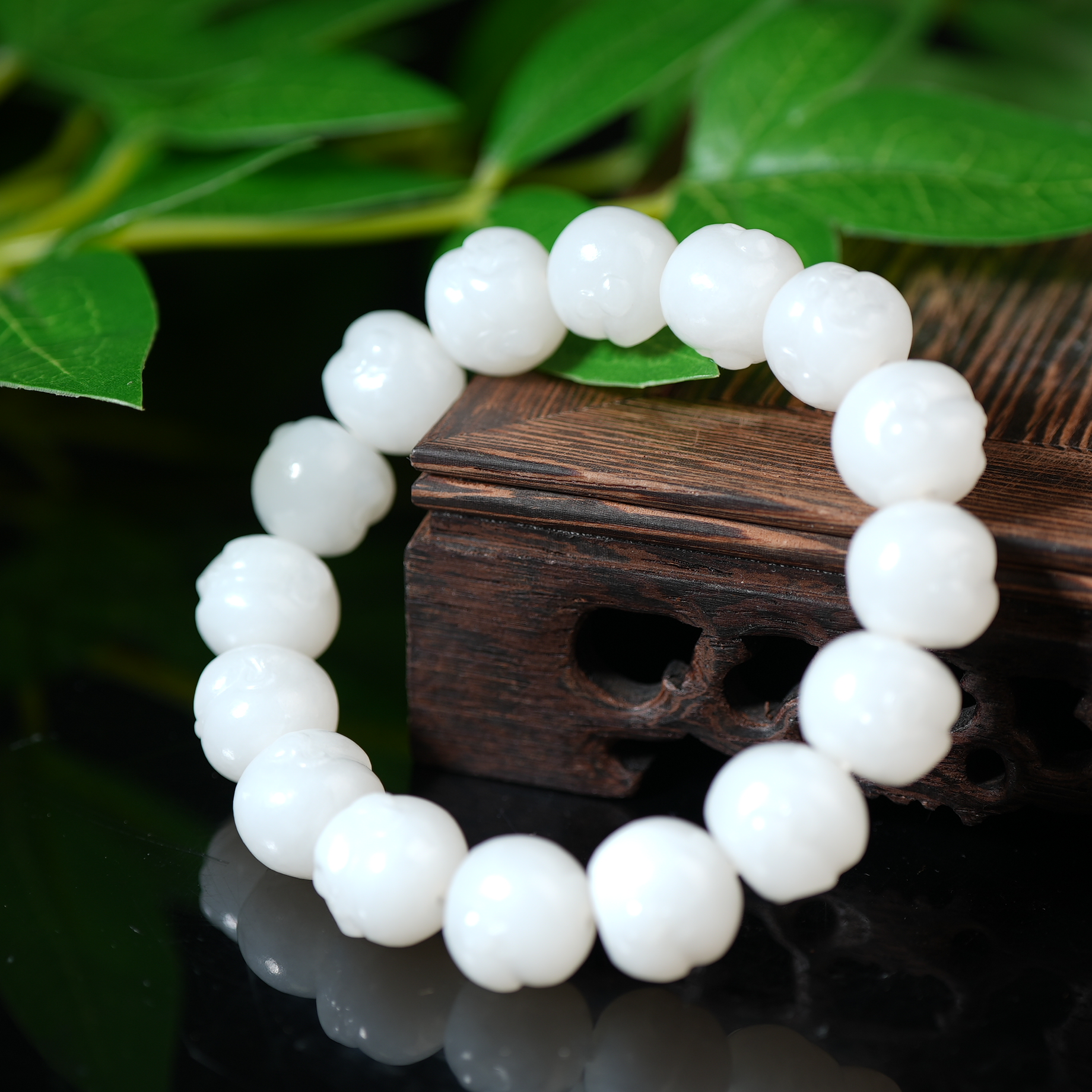 二十世纪中后期和田玉佛公手串【华豫之门】AAJD2412101009