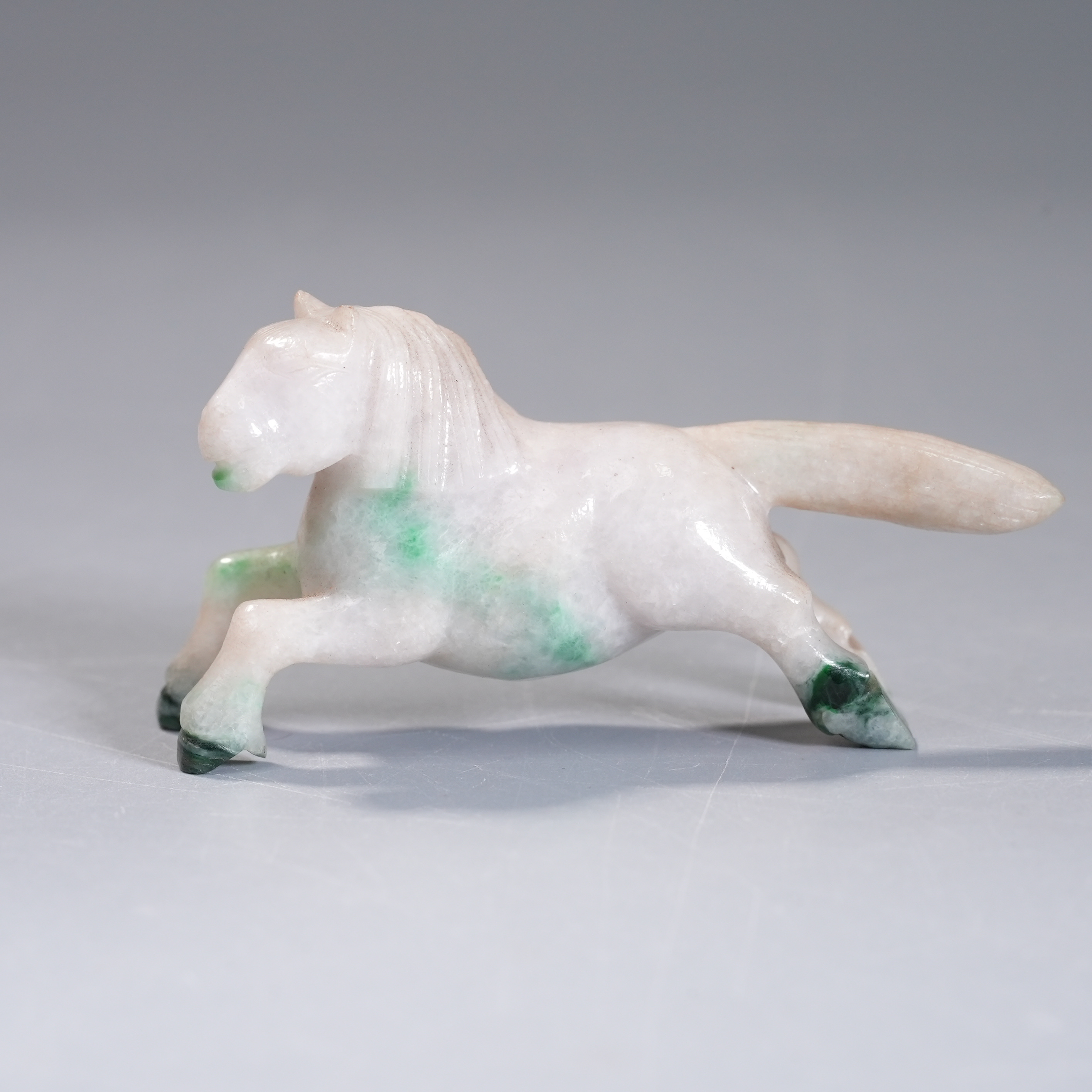清代翡翠马到成功摆件【古珠精选】AADDK240221013