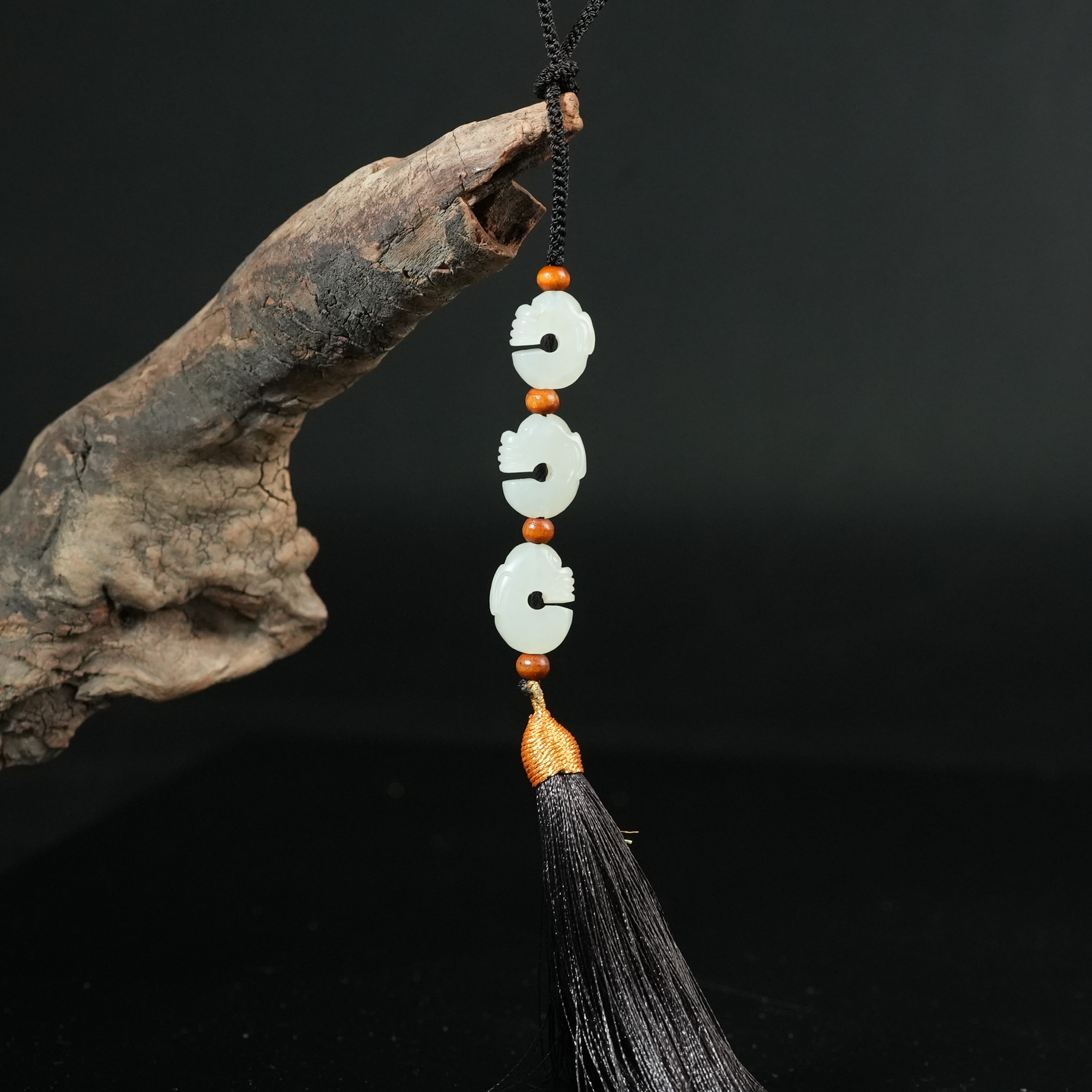 二十世纪中后期和田玉多宝串【华豫之门】AAJD2411234023