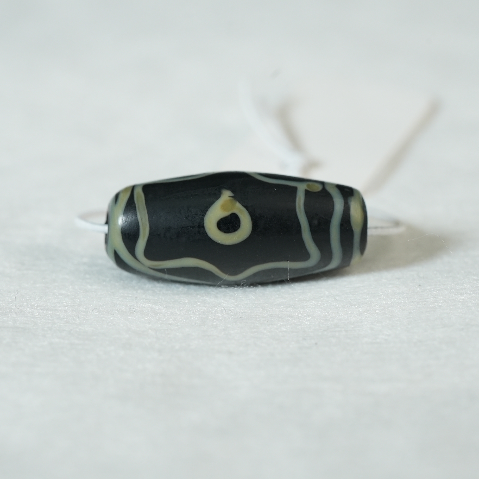 清代三眼琉璃珠【古珠精选】AAJJ240616065