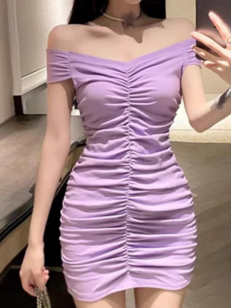 GABBY 露肩连衣裙AA1