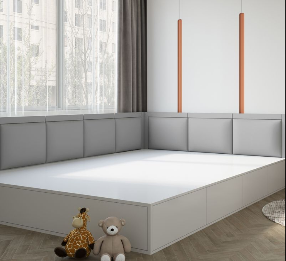 定制床头软包榻榻米床围墙围加厚环保炕围猫爪皮耐磨儿童防撞墙贴