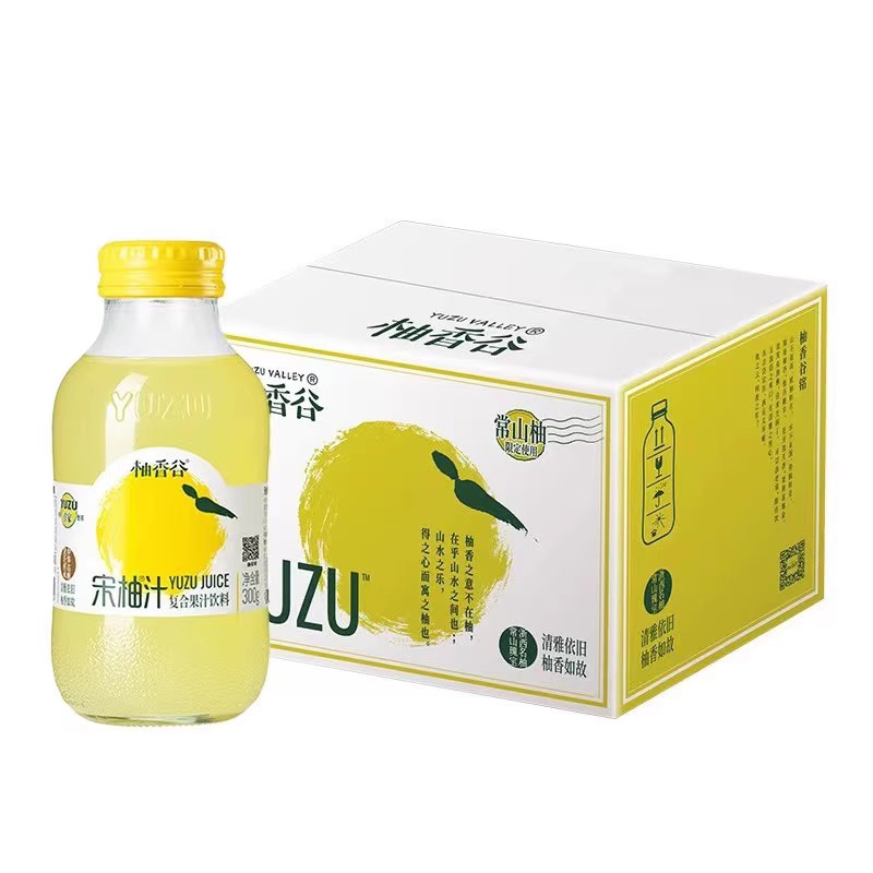 柚香谷宋柚汁常山YUZU柚香谷常山柚饮料柚子汁胡柚汁宋柚汁300ml