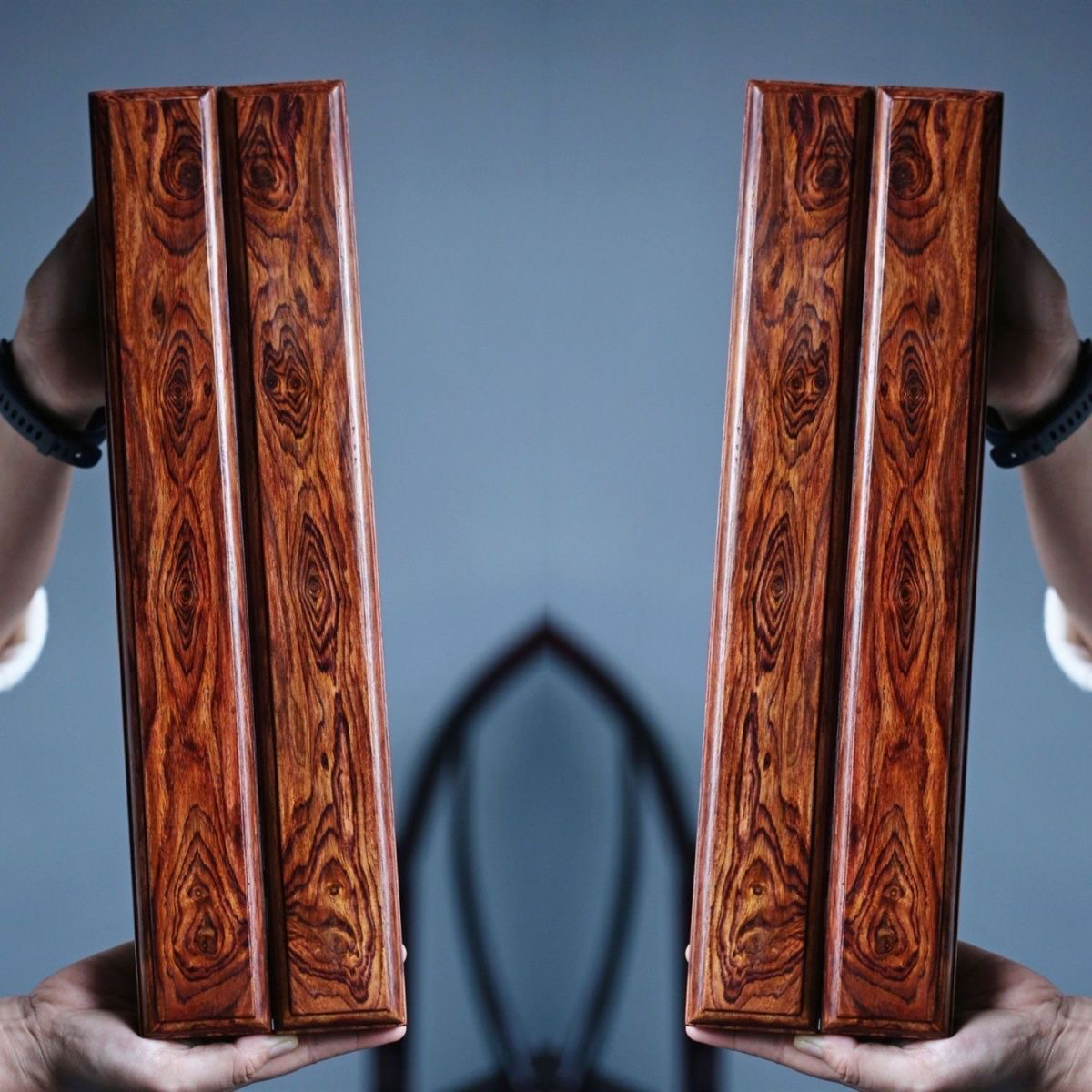 老料花梨定制手工摆件天眼鬼脸对眼家用摆件木制高档