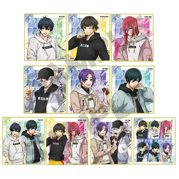 【蓝锁- 连帽衫迷你色纸】日版蓝锁代拆盲盒未拆封系列