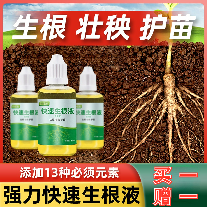 贝可施快速生根液粉剂移栽扦插生根水营养液植物通用强力多肉壮苗