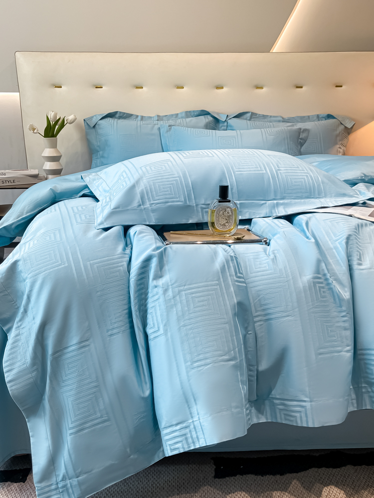   【棉奈儿】全棉单床单 暗纹提花床单单人双人轻奢简约家用民宿