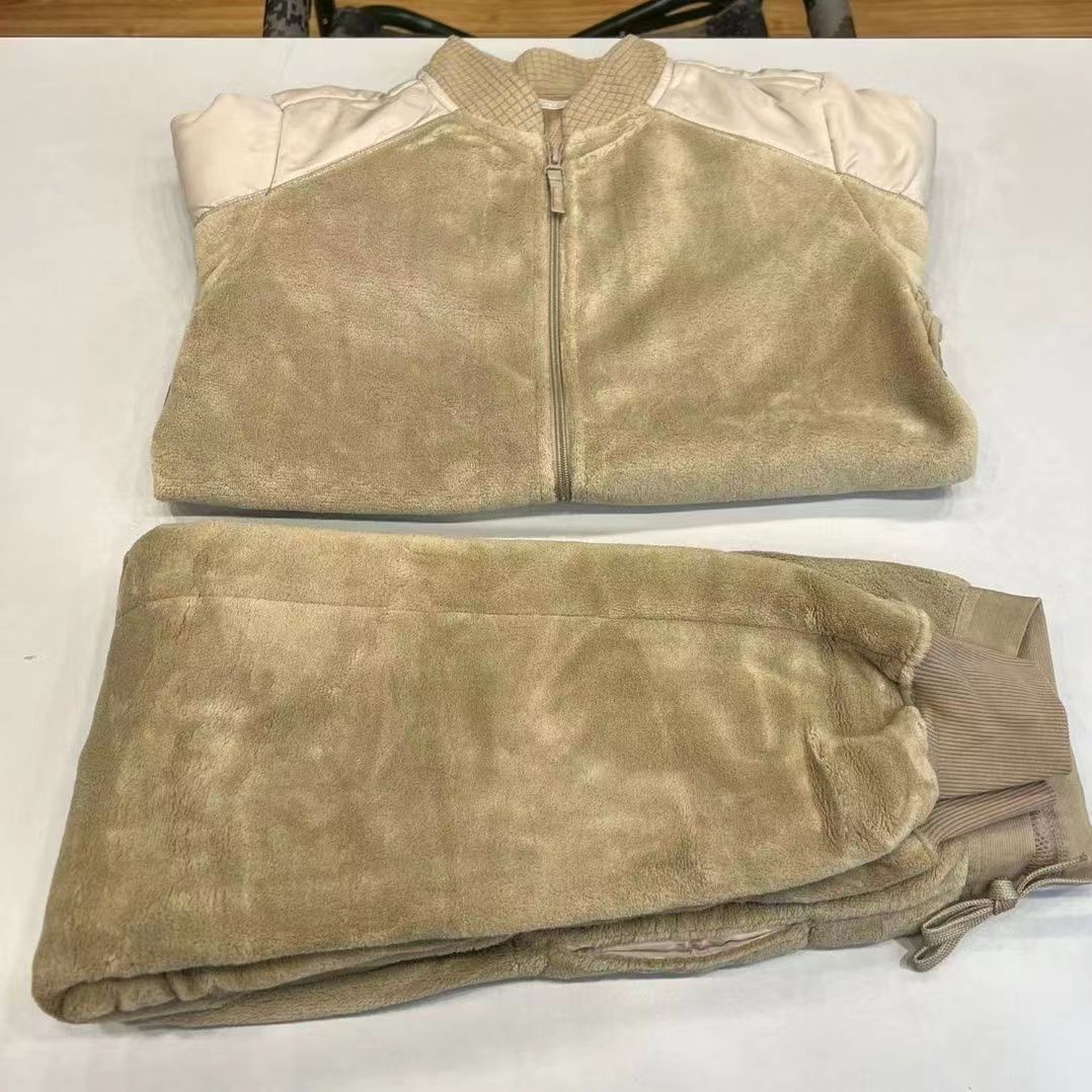 【小扬哥推荐】轻质19户外高寒区边防绒衣绒裤土黄色秋冬抓绒衣裤