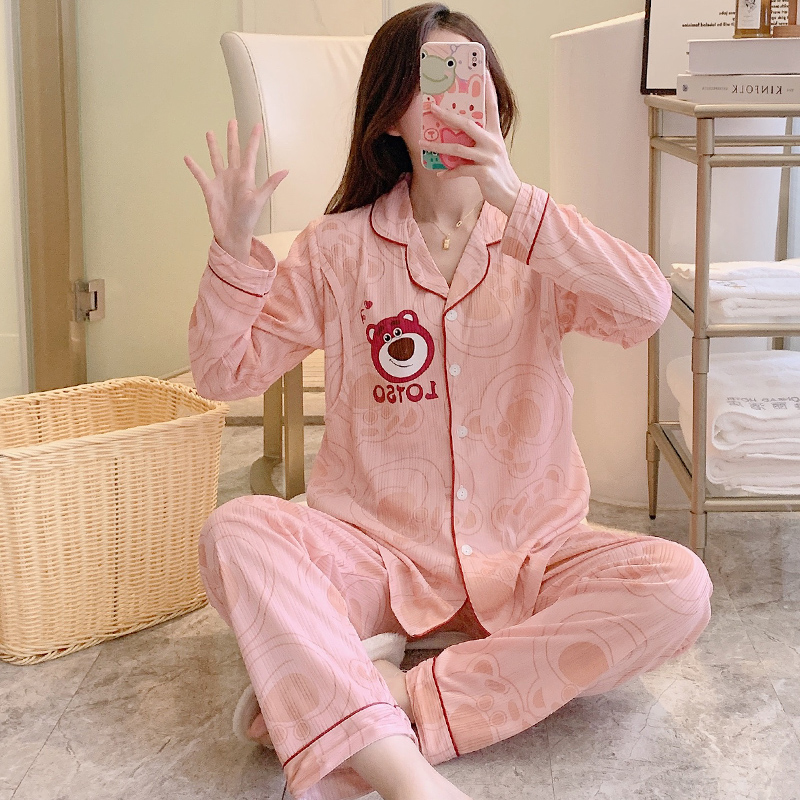 月子服春秋产后孕妇睡衣67月份5哺乳睡衣夏季薄款怀孕期大码套装
