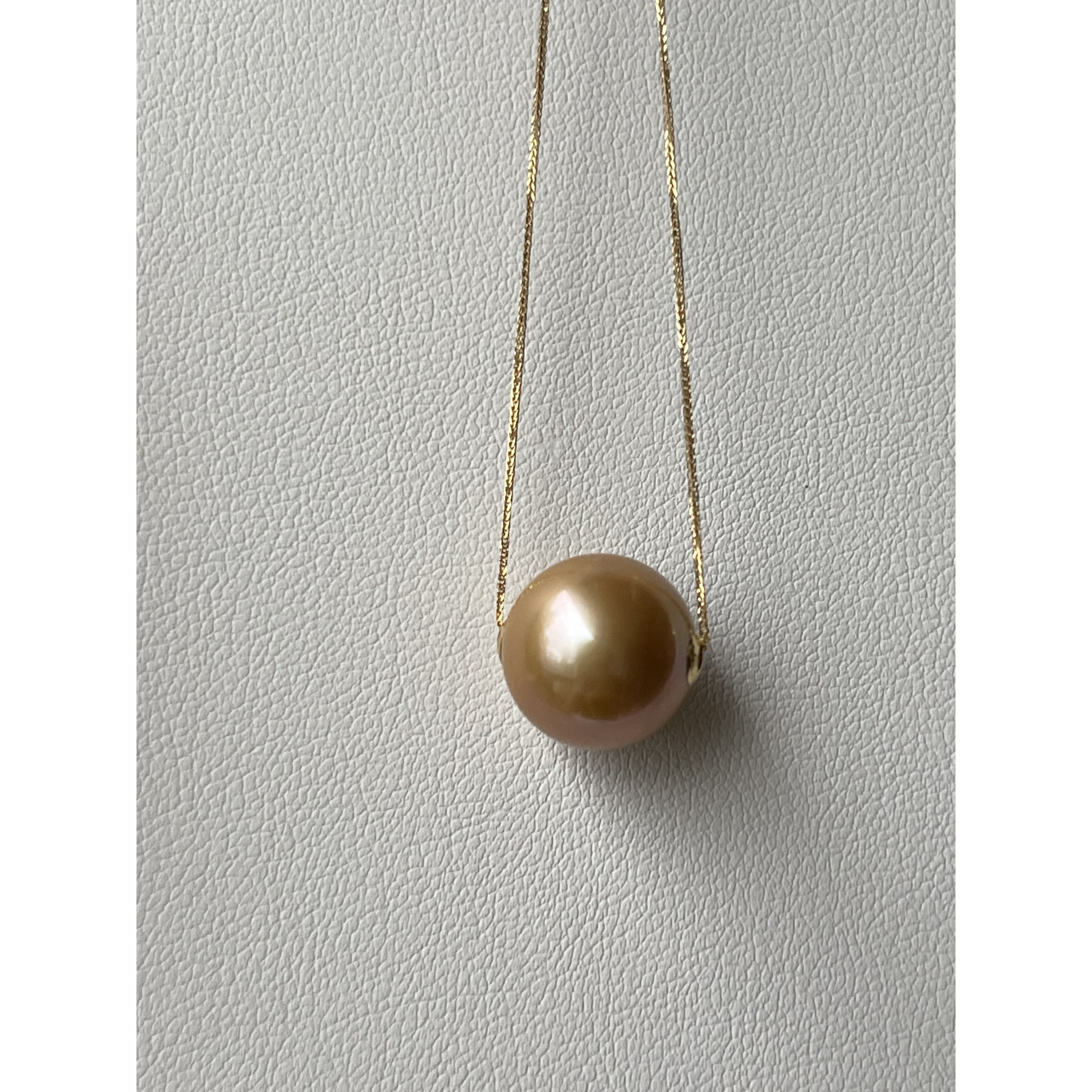 非金属仿珍珠项链  RURI 气质百搭亮路路通金色珠珠项链 325