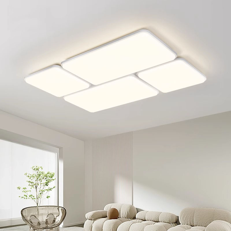 客厅灯吸顶灯奶油风家用大厅主灯2023新款护眼方形主卧灯中山灯具