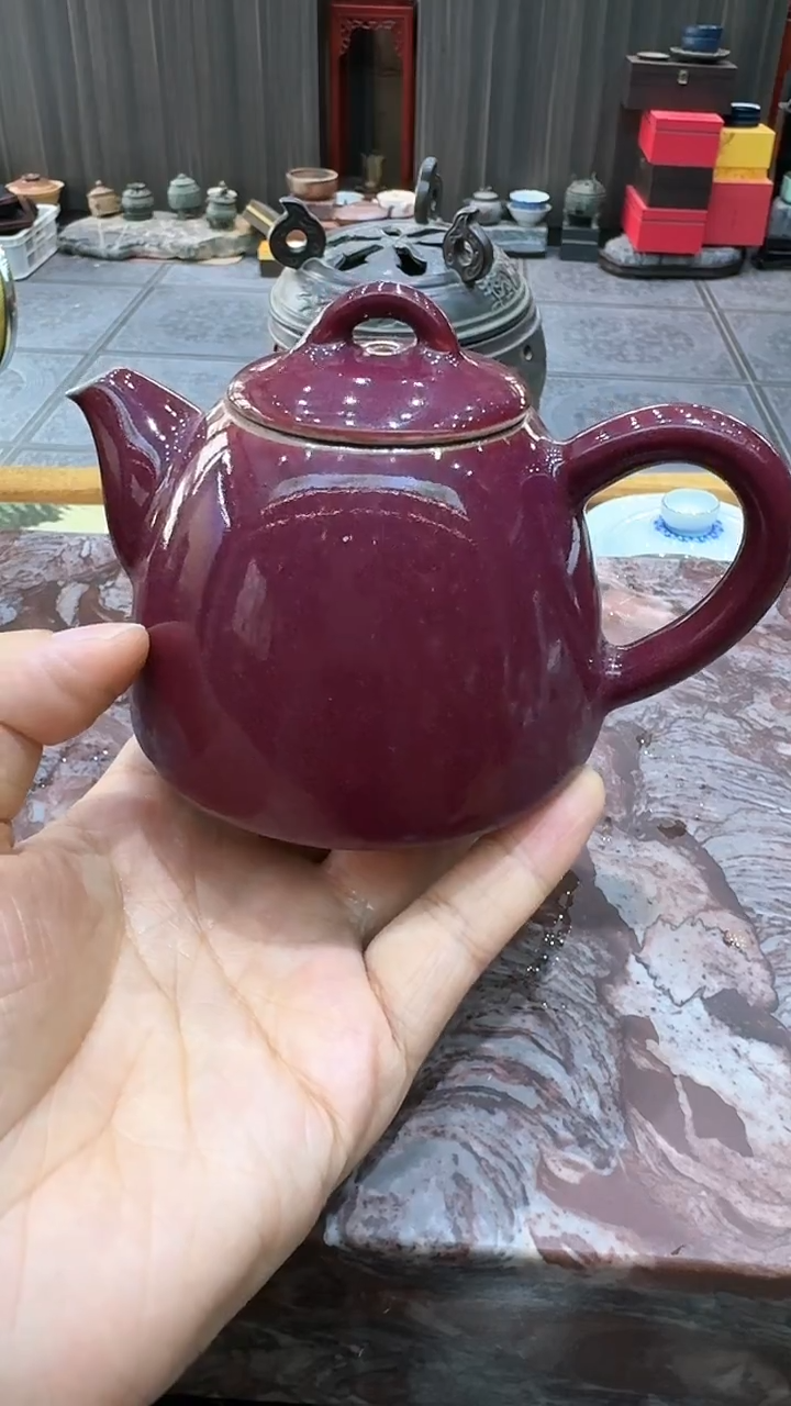 【闪购商品】钧红钧瓷壶。。。