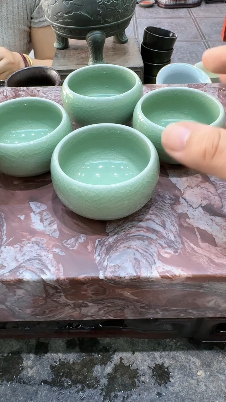 【闪购商品】哥瓷禅定杯4个。。。。瓷