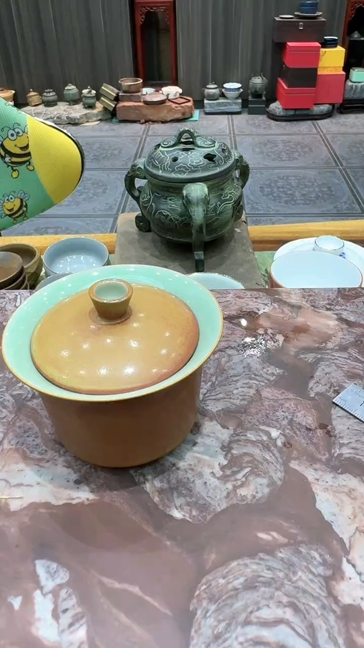 【闪购商品】善于黄两才盖碗。。。瓷