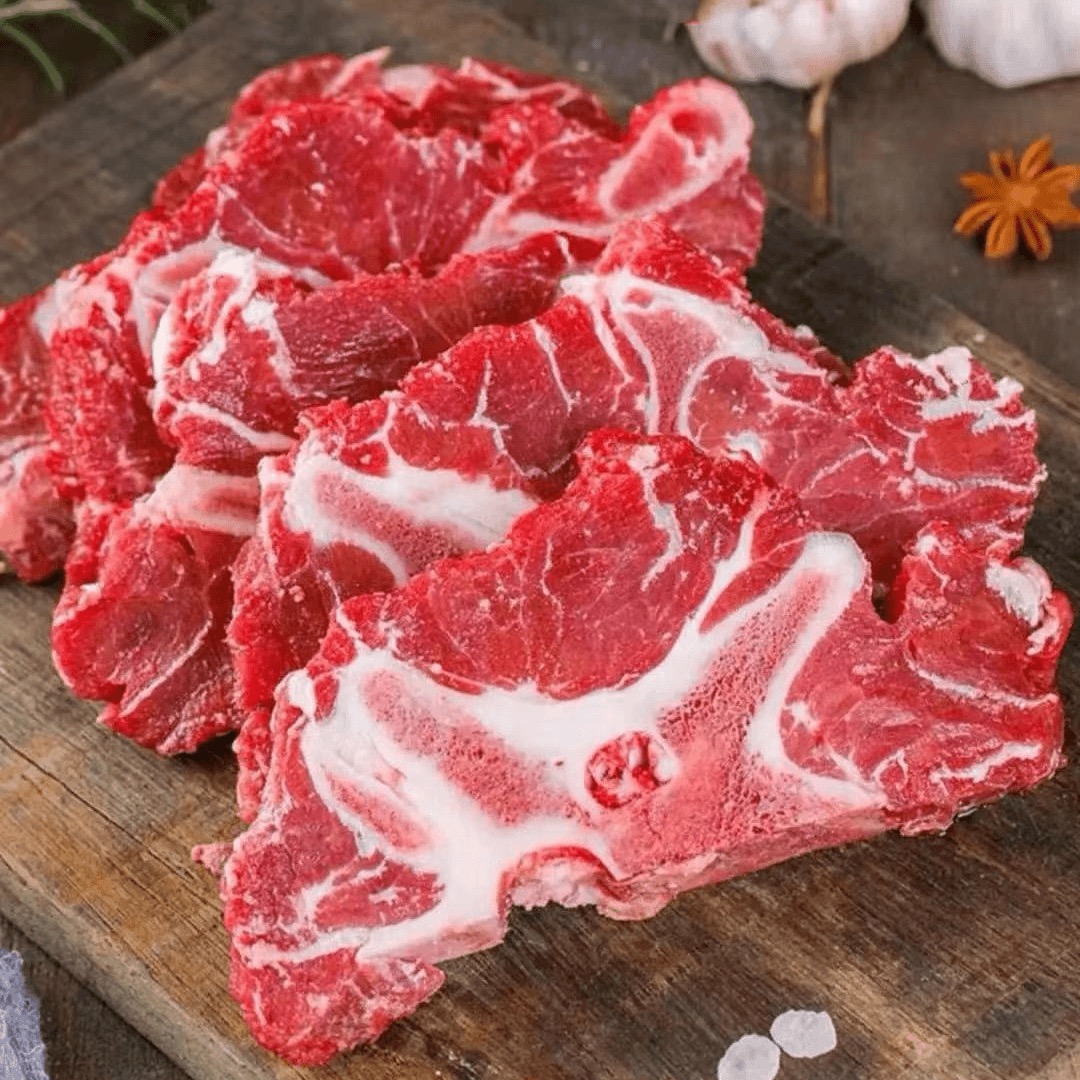  淮河牛厂长【牛脖骨】新鲜散养黄牛肉牛蝎子骨酱焖贴骨炖汤红烧4斤