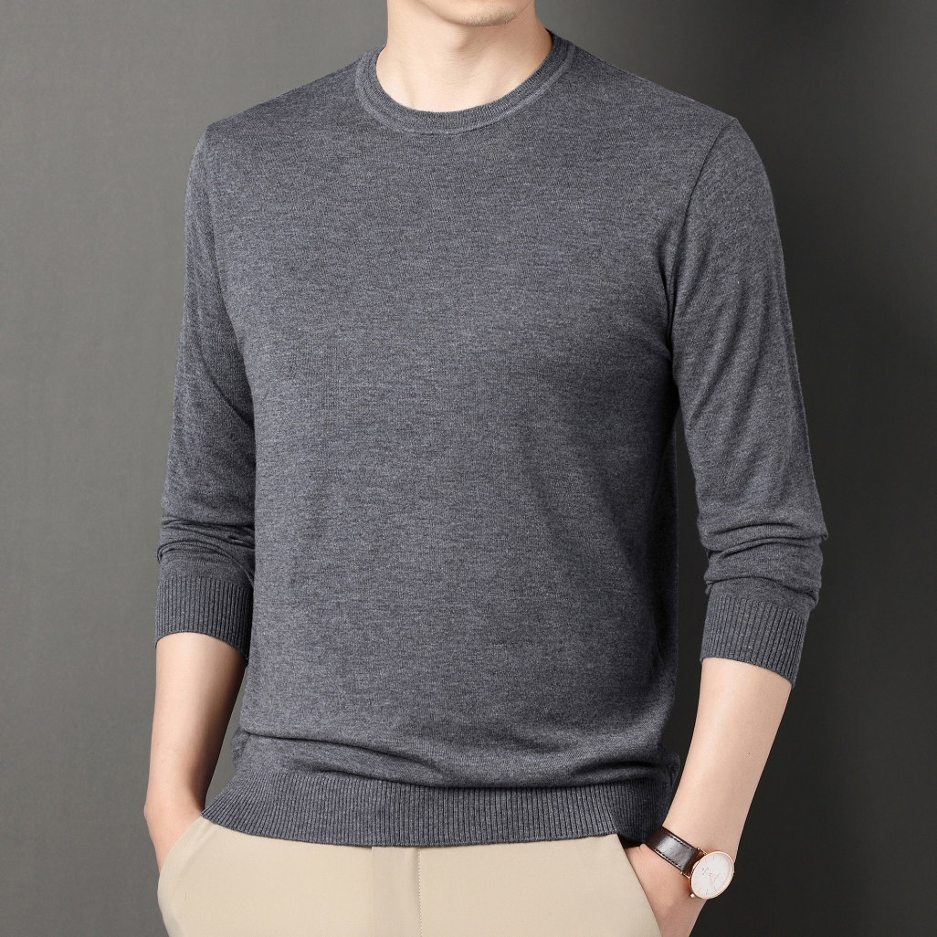 【Zulyar专属】秋冬季/男士/纯色百搭羊毛衫/圆领