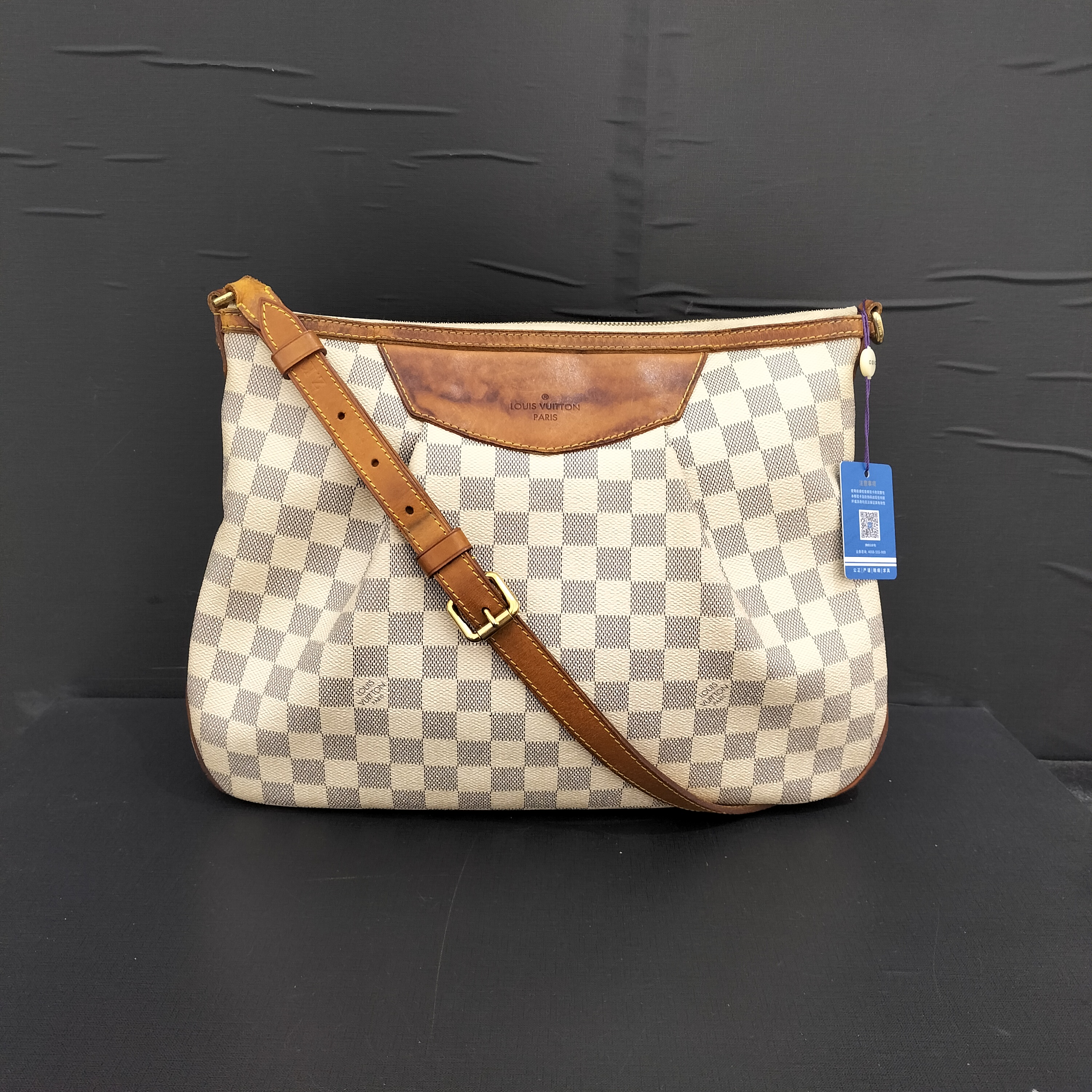 95新 LouisVuitton/路易威登 涛派棋盘格单肩包斜挎包/货号11906